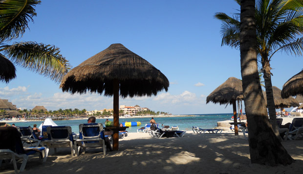 On the beach in Mexico